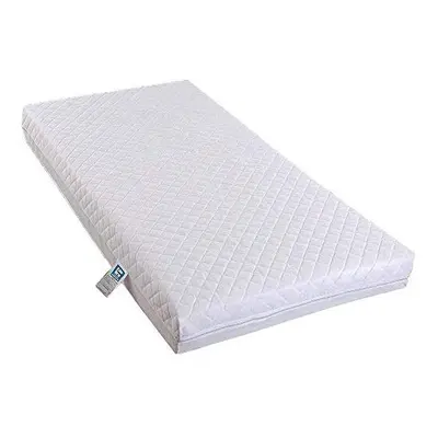 Toddler Cot Bed- Cot Mattress Cot Bed Fully Breathable Foam Mattress & Poly Cotton Cover for Bab