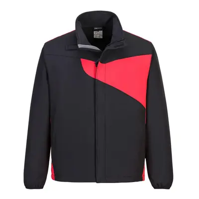 (M, Black/Red) Portwest Mens PW2 Softshell Jacket