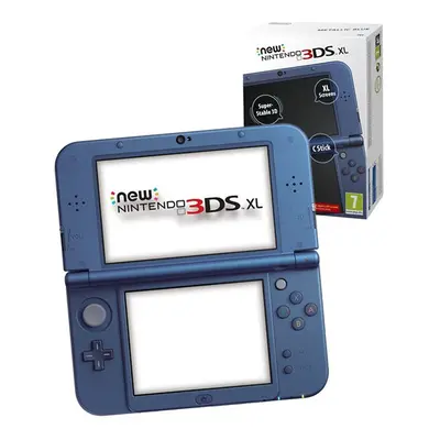 New Nintendo 3DS Console Metallic Blue with NFC Function for Amiibo