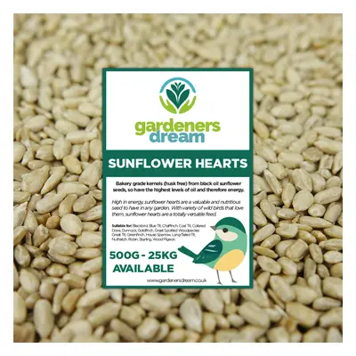 GardenersDream Sunflower Hearts - Kernels Premium Seed Bakery Wild Bird Food