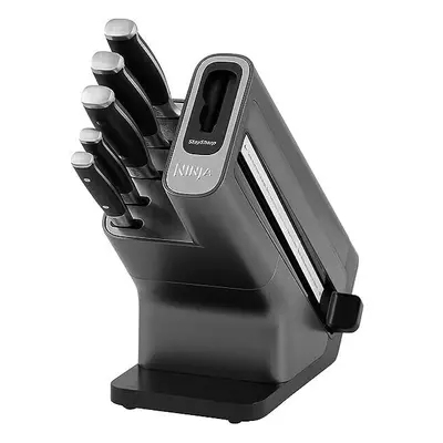 Ninja Foodi StaySharp Knife Block [K32005UK] with Integrated Sharpener, 5-Piece Set, Stainless S