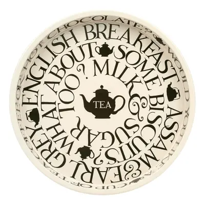 Emma Bridgewater Black Toast Round Tin Tray BTM2971