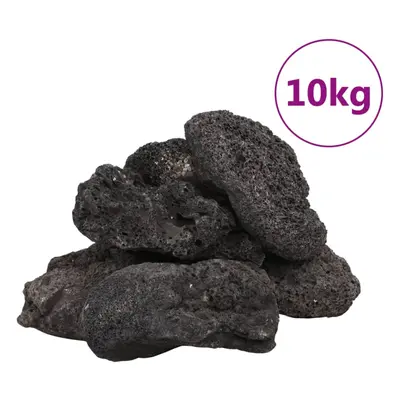 (black, cm (10 kg)) vidaXL Volcanic Rocks Lava Accent Rocks Aquarium Base Lava Stones Beads kg