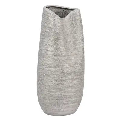 Decorative Vase DERBE Ceramic Silver