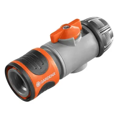 Gardena Hose Connector with Flow Control Valve - Suitable For 13mm & 15mm Hoses