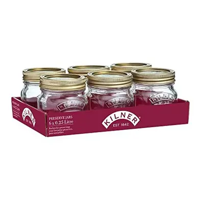 Kilner Tray of 0.25 Litre Preserve Jars