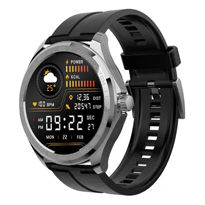 Chronus Smart Watch, bluetooth calling, long battery life, for iphone and android, Black