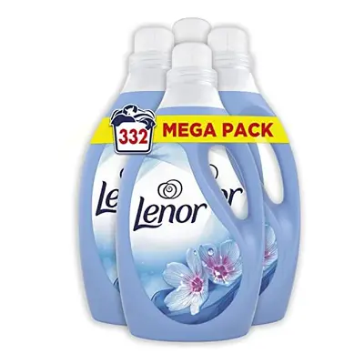 Lenor Fabric Conditioner, Washes, 12L (3L x 4), Spring Awakening, Protects Clothes From Stretchi