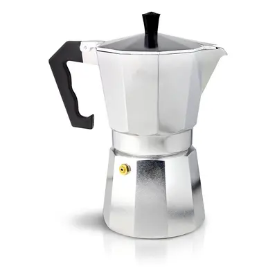 CafÃ© Ole 12-Cup Italian Style Aluminium Espresso Coffee Maker, Silver, ml