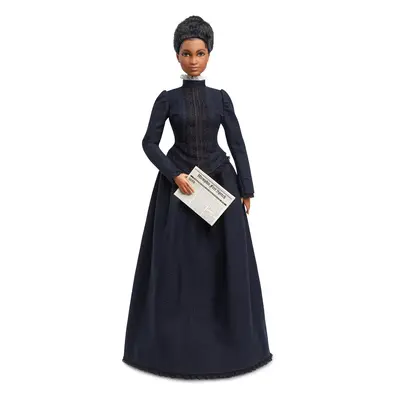 Barbie Inspiring Women Doll Ida B. Wells Collectible with Blue Dress