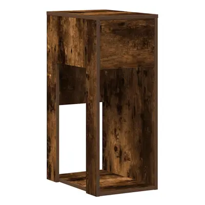 (smoked oak) vidaXL Computer Tower Stand with Drawer Old Wood 30x44x74 cm pc tower stand