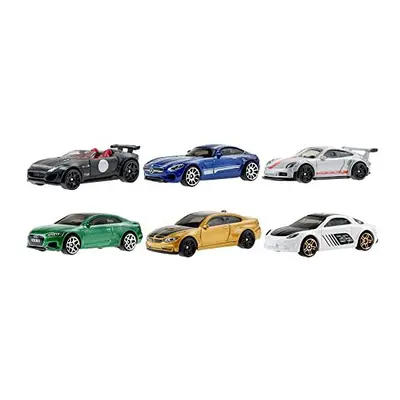 European Car Culture Multipacks of Premium Toy Cars, 1:64 Scale, Authentic Decos, Popular Castin