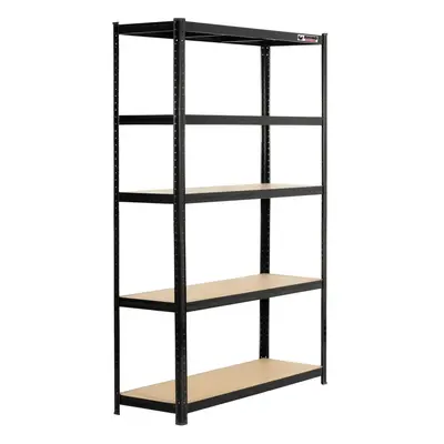 6 Bays | 180x120x40cm | Black | Boltless Garage Shelving Unit | 1000kg