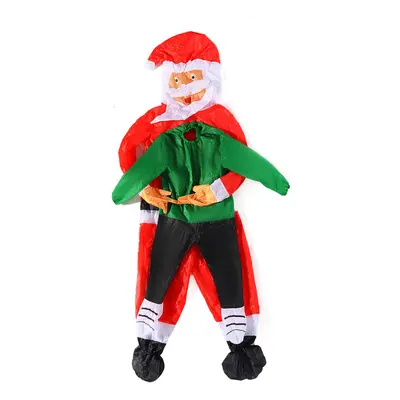 Christmas Adult Inflatable Santa Claus Funny Clothing Props Costume Adult Funny Blow Up Suit Par