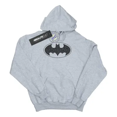 (XXL, Sports Grey) DC Comics Mens Batman One Colour Logo Hoodie