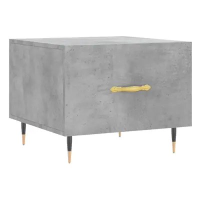 (concrete grey) vidaXL Coffee Table Side Table Sofa Table High Gloss White Engineered Wood