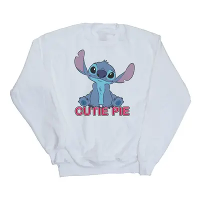 (S, White) Disney Womens/Ladies Lilo And Stitch Stitch Cutie Pie Sweatshirt