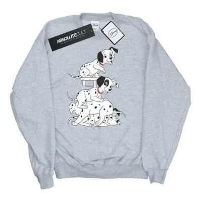 (L, Sports Grey) Disney Mens Dalmatians Chair Sweatshirt