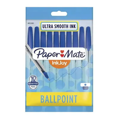 (Blue) Paper Mate InkJoy Ballpoint Pen Medium 1.0mm 10pk