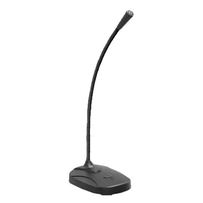 (Black) USB Microphone Desk for Computer PC Plug & Play Condenser MIC Gooseneck Design with Mute