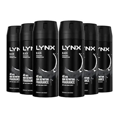 Lynx Black Deodorant Body Spray, ml, Pack of