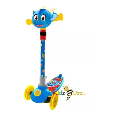 Scooter Wheeled Draky Plush Head Scooter For Kids