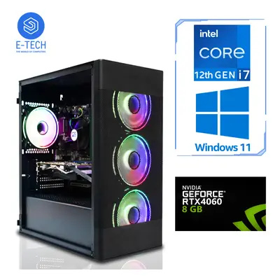 Fast Gaming PC Intel i7 12700KF 32GB DDR4 8GB RTX 1TB M.2 Wins