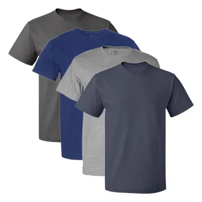 Fruit of the Loom Men's Crew Neck T-Shirt (Pack of 4) Assorted Large