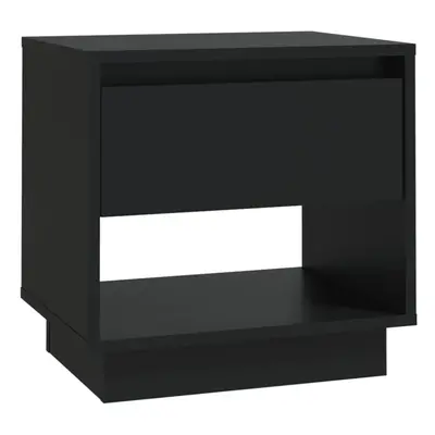 (black, 1) vidaXL 1/2x Bedside Cabinet Chipboard Bedroom Bedside Side Table Multi Colours