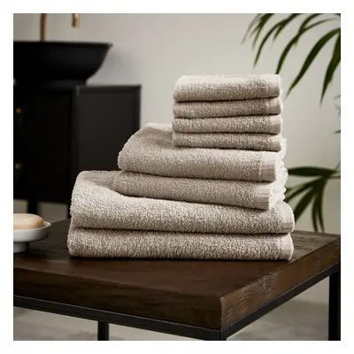 (Natural) Catherine Lansfield Quick Dry 100% Cotton Piece Towel Bale