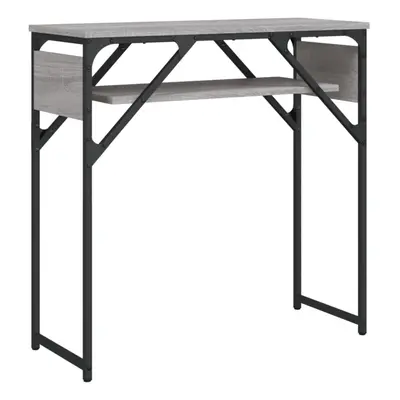 (grey sonoma, x x cm) vidaXL Console Table with Shelf Hallway Side Table End Table Engineered Wo