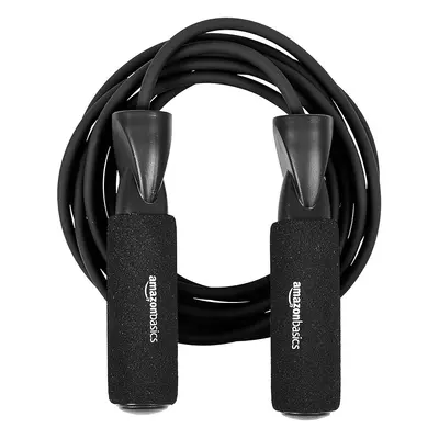 Amazon Basics Adjustable Length Jump Rope with Handles for Workout