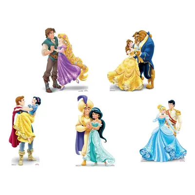 Disney Princess Official Mini Cardboard Cutouts - Set of