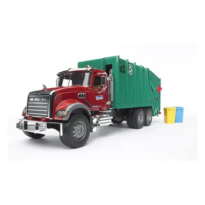 Bruder Mack Granite Rear Loading Garbage Truck (Ruby Red Green)