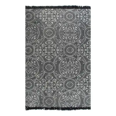 Kilim Rug Cotton 120x180 cm with Pattern Grey