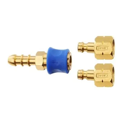 Cadac Quick Release Fitting Coupling + extra nozzle for 8mm i/d gas Hose