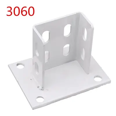 (3060) Aluminum Extrusions Square Foot Connector Cup Ground Fence Guardrail Base Accessories