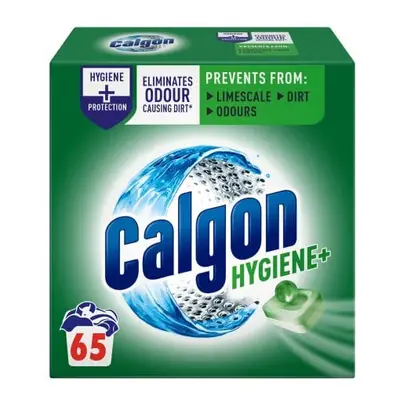 Calgon Hygiene Plus Washing Machine Water Softener, Tablets, Pack