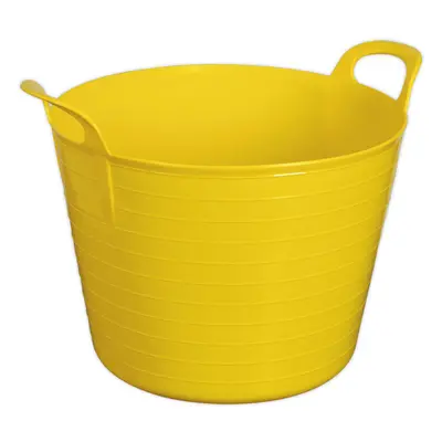 40 Litre Heavy Duty Flexi Tub - Strong Carry Handles - 340mm Dia Base - Yellow