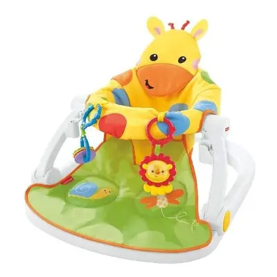 Fisher-Price DJD81 Giraffe Sit-Me-Up Floor Seat, Portable Baby Chair or Seat with Removable Tray