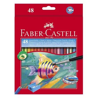 Faber-Castell Cardboard Case with Watercolour Pencils and Brush Ecolápices multicoloured