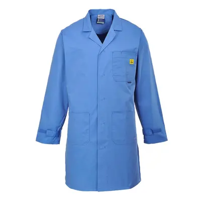 (S, Hamilton Blue) Portwest Unisex Adult Anti-Static Coat