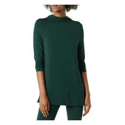 Amazon Essentials Women's Jersey Long-Sleeve Mock Neck Swing Tunic (Pr