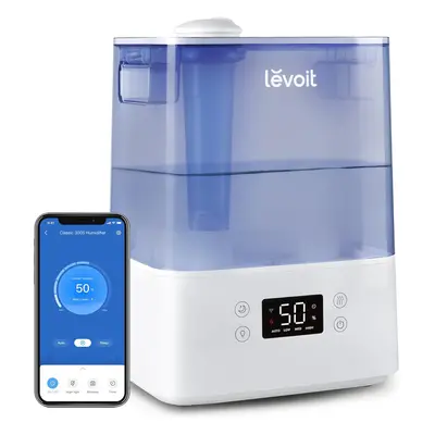 (LEVOIT Humidifier for Bedroom Baby Home, 6L Large Tank, Top-Fill Cool Mist Air Humidifier with 