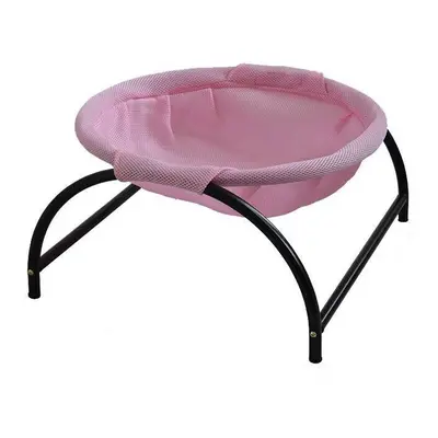 (Pink) Pet Bed Cat Dog Kennel Detachable Washable Hammock Comfortable Breathable Pet Kennel