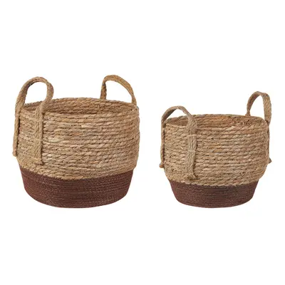 Set of Seagrass Plant Pot Baskets Natural PALADJU