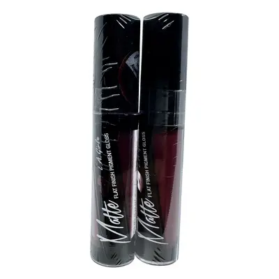 L.A. Girl Matte Flat Finish Pigment Gloss GLG844 Backstage 0.17 OZ Set of