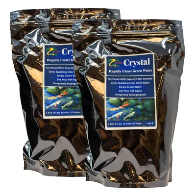 (2X1Kg upto 20,000L ) Hydra Crystal (Pond Green Water Treatment)