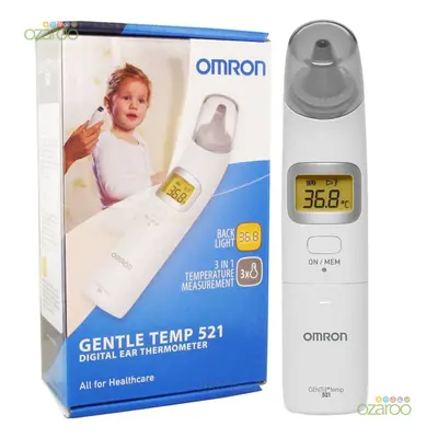 Omron Gentle Temp Baby Adult Fast Digital One-Second Compact Ear Thermometer