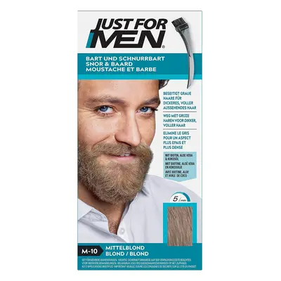 Just for Men Moustache and Beard Medium Blonde Dye Eliminates Grey for a Thicker and Fuller Look